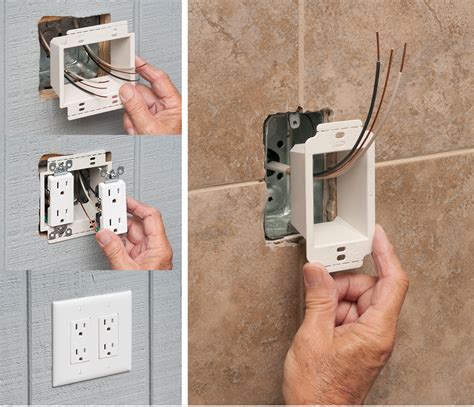 can you install electrical single gang box back to back|back to back receptacle instructions.